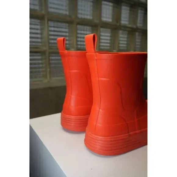 Palm Angels Rubber Snow Boots Orange Size 41 Women's with Box